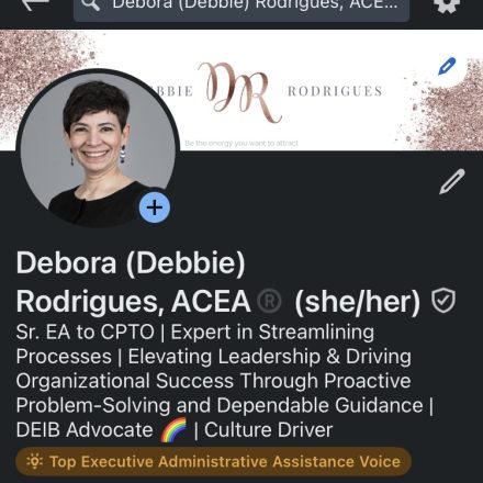 LinkedIn Executive Administrative Assistance Top Voice